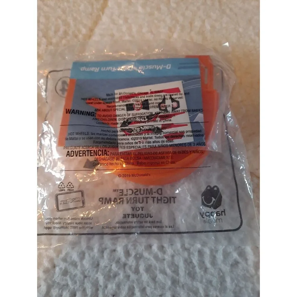 2019 Hot Wheels McDonald's Happy Meal #4 D-Muscle‎ Tight Turn Ramp